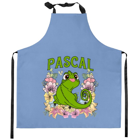 Tangled Pascal Kitchen Aprons, Tangled Kitchen Aprons, Rapunzel Family Kitchen Aprons, Disney Floral Kitchen Aprons, Disney Floral Kitchen Aprons