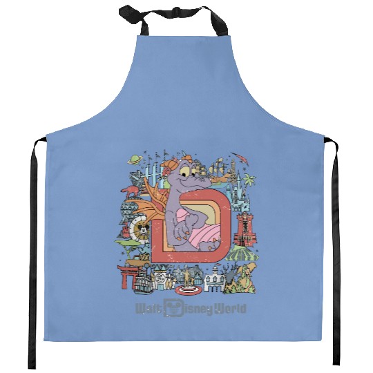 Disneyworld Figment  Kitchen Aprons, Disney Epcot Figment Kitchen Aprons