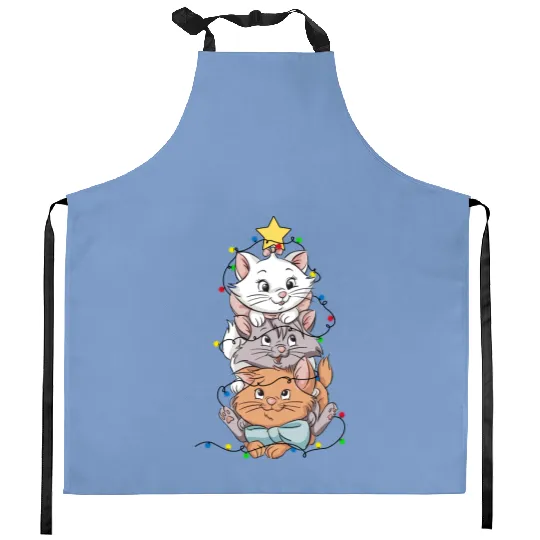 Disney Marie Aristocats Christmas Lights Kitchen Aprons
