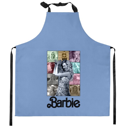 Vintage Barbie Eras Tour Kitchen Aprons, Barbie Movie 2023 Kitchen Aprons,Barbie Doll Eras Tour Kitchen Aprons