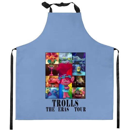 Discover Trolls The Eras Tour Kitchen Aprons, Dream Works Trolls Band Together Kitchen Aprons