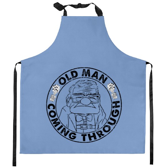 Carl Old Man Coming Through Disney UP Movie Kitchen Aprons