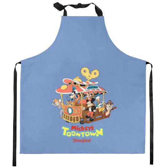 90's RARE Disneyland ToonTown | Unisex Softstyle Kitchen Aprons
