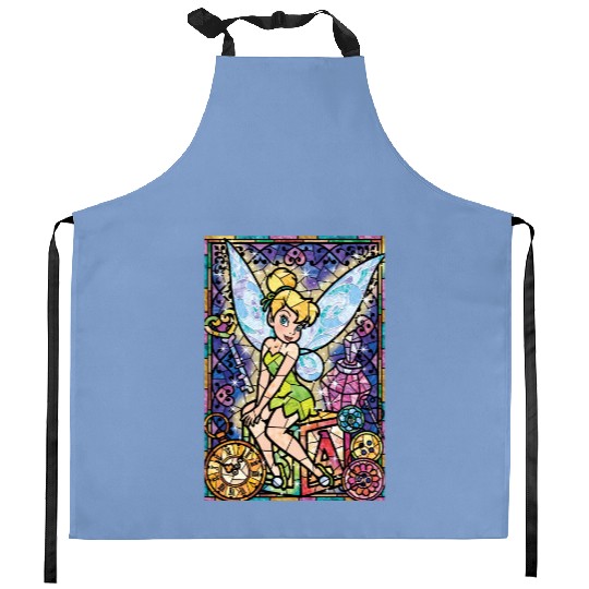 Tinker Bell stained Glass Kitchen Aprons, Disney Tinker Bell Kitchen Aprons, Family Vacation Disney Kitchen Aprons