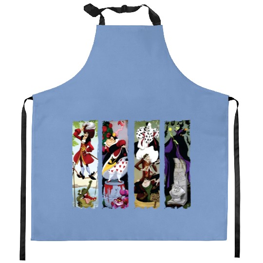 Disney Villains Haunted Mansion Stretching Portraits Kitchen Aprons