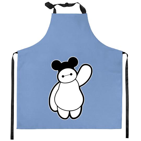 Cute Baymax Kitchen Aprons, Disney Baymax Kitchen Aprons, Big Hero 6 Kitchen Aprons, Mickey Baymax Kitchen Aprons
