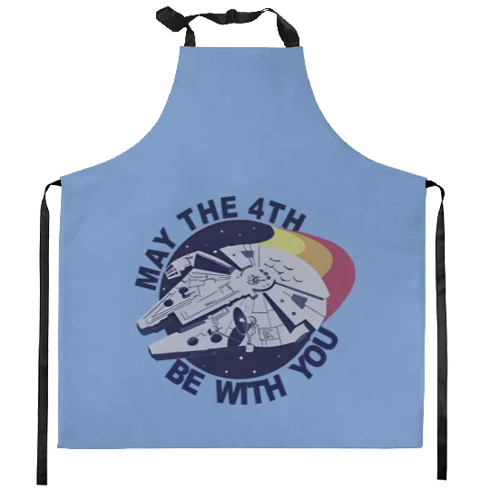 Galaxy Edge Kitchen Aprons, Disney Star Wars Day Kitchen Aprons, May The Fourth Be With You Kitchen Aprons