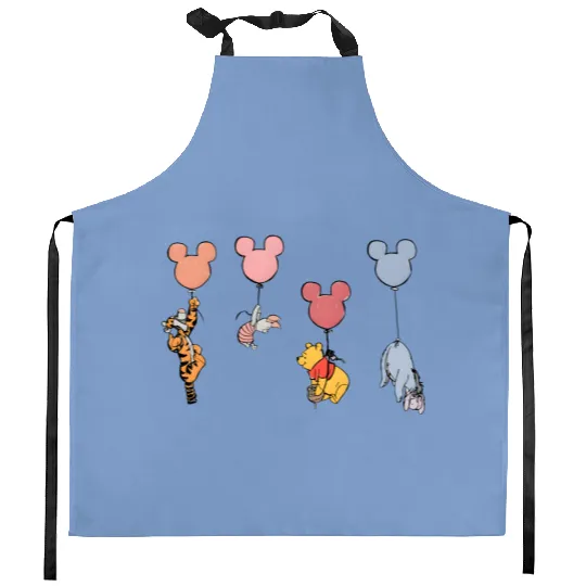 Winnie The Pooh And Friends Kitchen Aprons, Disney Winnie The Pooh Gift Winnie The Pooh Kitchen Aprons