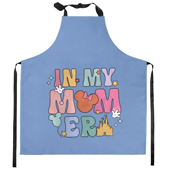 In My Mom Era Kitchen Aprons, Funny Disney Mom Kitchen Aprons, Retro Mom Era Kitchen Aprons