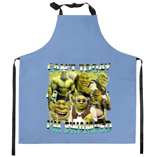 Can't Today I'm Swamped Kitchen Aprons, Shrek Kitchen Aprons, Disney Fiona Princess Kitchen Aprons