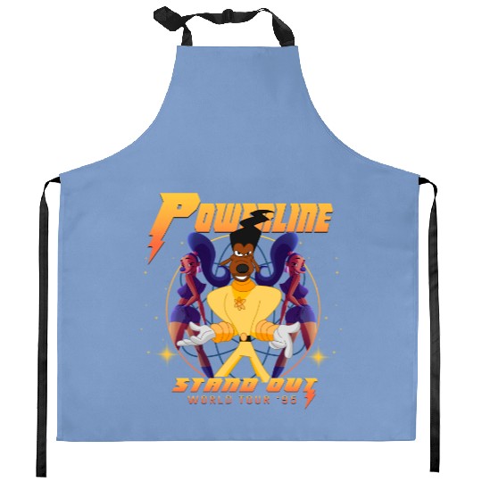 Disney A Goofy Movie Powerline Stand Out World Tour 95 Kitchen Aprons