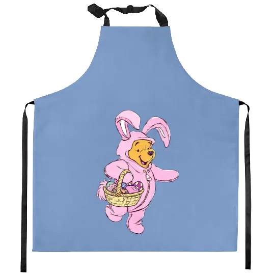 Easter Pooh Bear Kitchen Aprons, Disney Easter Kitchen Aprons