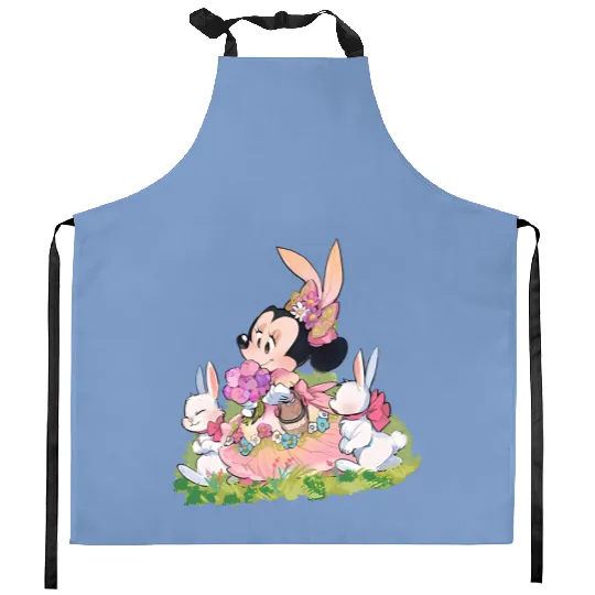 Minnie Mouse Easter Kitchen Aprons, Disney Easter Kitchen Aprons