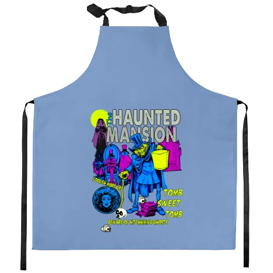 Vintage The Haunted Mansion  Kitchen Aprons, Disney The Haunted Mansion Kitchen Aprons