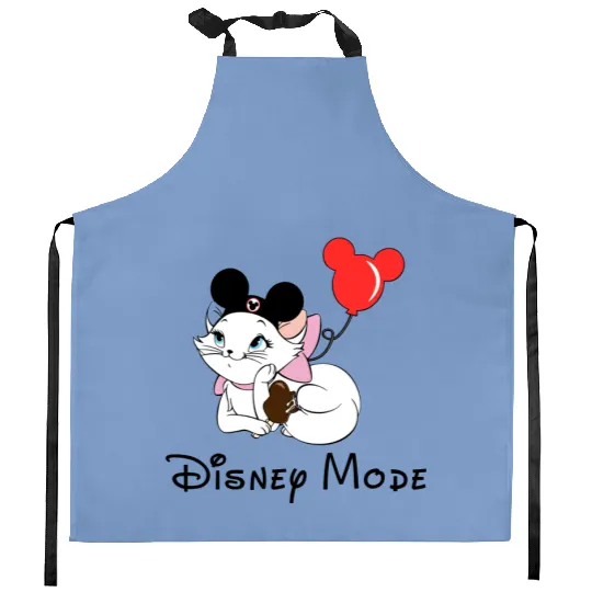 Marie Disney Mode Kitchen Aprons, Marie Cat Kitchen Aprons, Marie Aristocats Kitchen Aprons