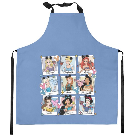 Disney Princess  Kitchen Aprons, Team Princess Kitchen Aprons, Disney Polaroid Kitchen Aprons