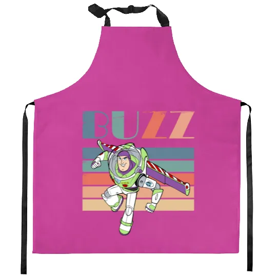 Retro Toy Story Buzz Lightyear  Kitchen Aprons, Disney Toy Story Crew Kitchen Aprons