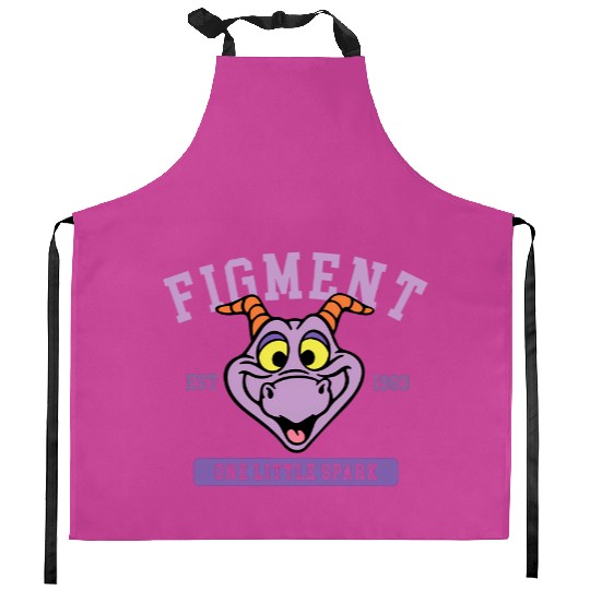 Disney Figment Kitchen Aprons, Epcot Figment Kitchen Aprons, Figment Est 1983 Kitchen Aprons