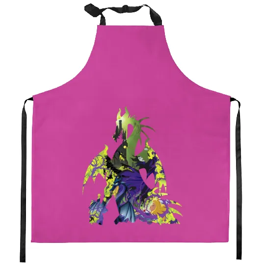 Disney Sleeping Beauty Maleficent Dragon Kitchen Aprons