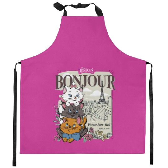 Disney Marie Aristocats Kitchen Aprons, Marie Cat Kitchen Aprons, Disney Girls Kitchen Aprons, Disney Trip Kitchen Aprons