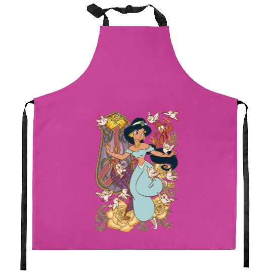 Princess Jasmine Aladdin  Color Kitchen Aprons, Disney Kitchen Aprons