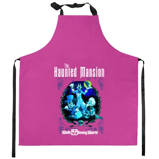 Disney The Haunted Mansion Kitchen Aprons, Retro Mickey And Friends