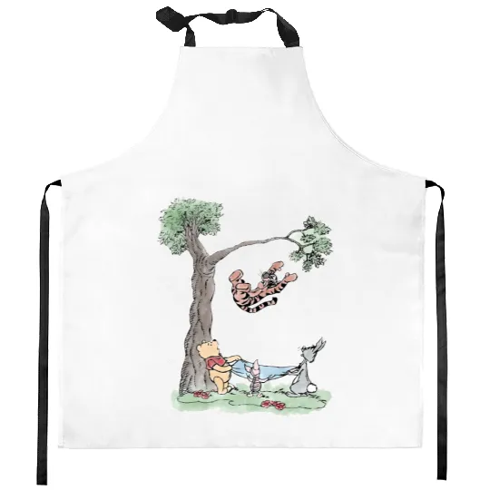 Winnie The Pooh Kitchen Aprons, The Pooh And Friends Kitchen Aprons, Disney Winnie The Pooh, Disneyland Pooh Kitchen Aprons