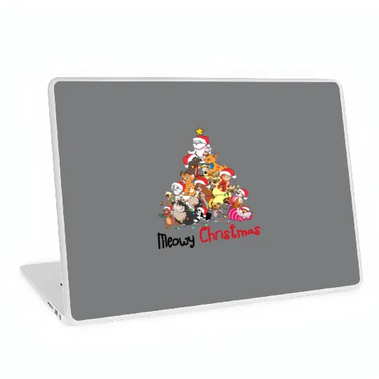 Disney Cat Tigger Marie Cheshire The Aristocats Meowy Christmas Laptop Skins