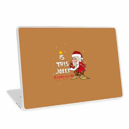 Disney Grumpy Dwarf Is This Jolly Enough Santa Costume Christmas Laptop Skins