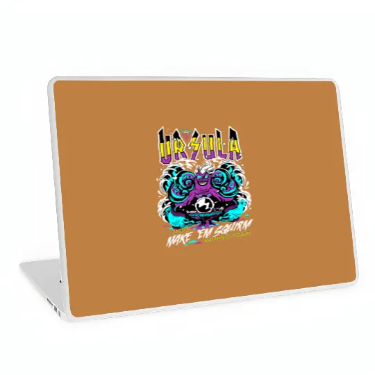 Disney Villains The Little Mermaid Ursula World Tour Band Retro Laptop Skins