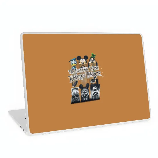 Retro Disney The Twilight Zone Tower Of Terror  Laptop Skins, Tower of Terror Ride Laptop Skins