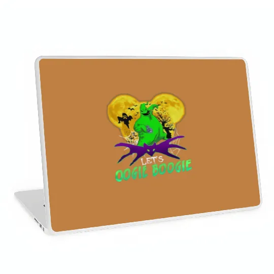 Let's Oogie Boogie Mickey Ear Halloween party Disneyland Oogie Boogie Bash Halloween Laptop Skins, Disney trip family Laptop Skins, Disneyland Laptop Skins