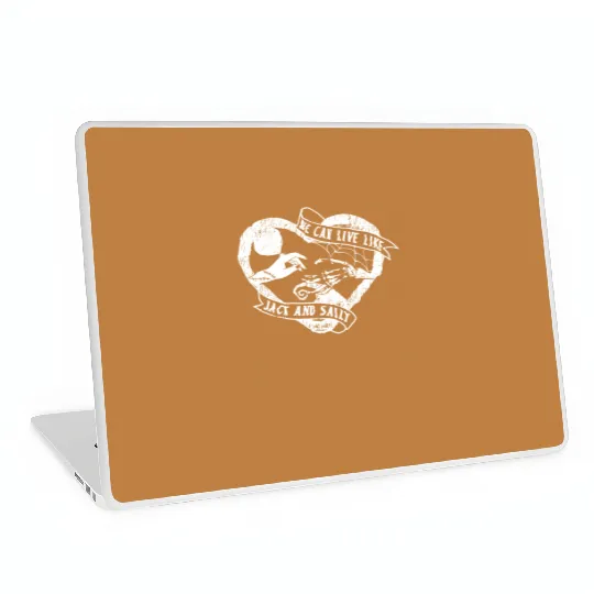 We Can Live Like Jack and Sally Laptop Skins, Disney Love Couple Laptop Skins, Nightmare Before Christmas Jack and Sally