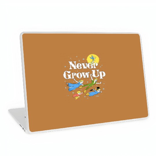 Vintage Never Grow Up Peter Pan Laptop Skins, Disney Peter Pan Laptop Skins
