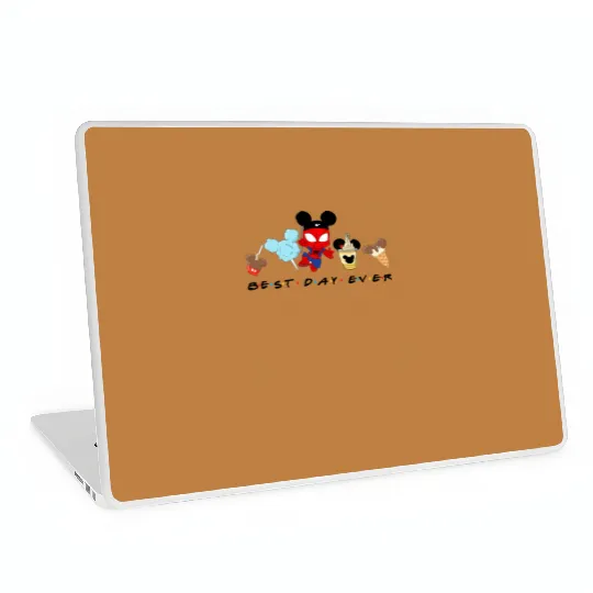 Spiderman Best Day Ever Laptop Skins, Baby Spiderman, Disney Snacks Laptop Skins