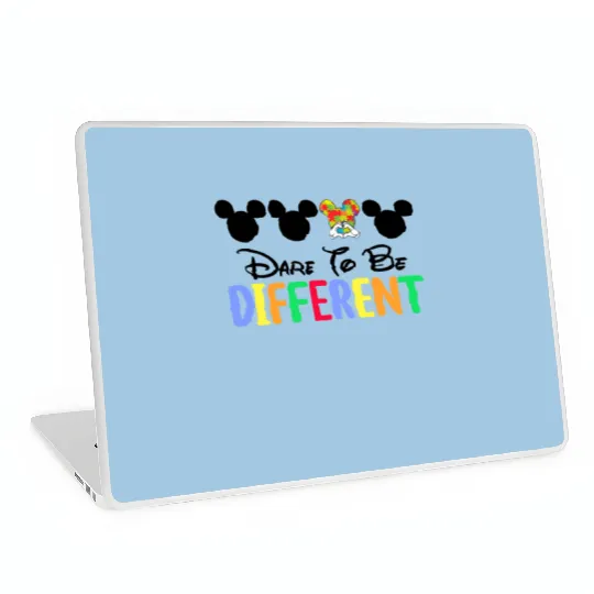 Autism Minnie Mouse Laptop Skins, Disney Autism Mom Laptop Skins, Mommy And Me Autism Awareness