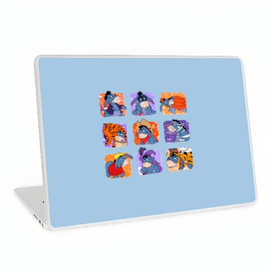 Retro Disney Eeyore Mummy Witch Halloween Moods Laptop Skins