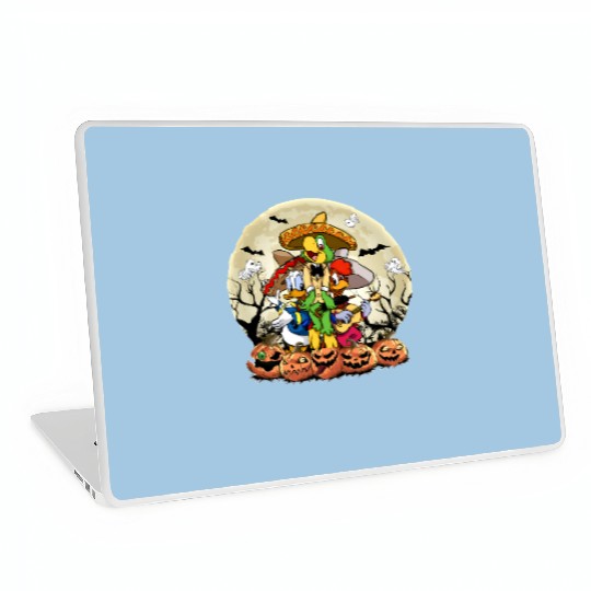 Retro Disney Three Caballeros Halloween Laptop Skins, WDW Halloween Party Matching Family Laptop Skins