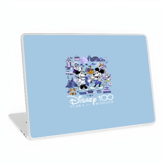 Disney 100 Years Of Wonder Mickey Mouse & Minnie Laptop Skins, Disney Parks 100th Anniversary Laptop Skins