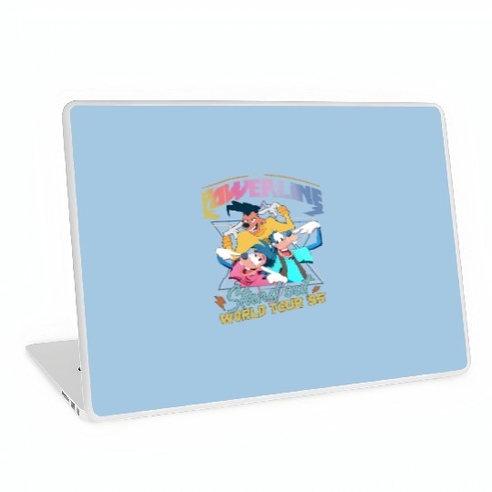 Retro Disney A Goofy Movie Powerline World Tour 95' Laptop Skins, A Goofy Movie Laptop Skins, Vintage Disney Powerline
