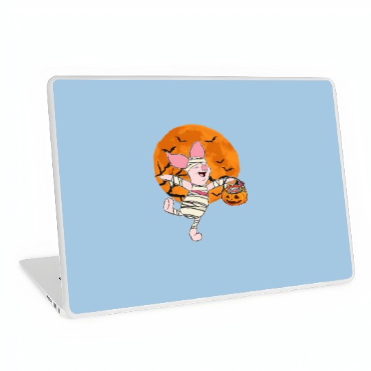 Disney Winnie The Pooh Mummy Piglet Halloween Moon Laptop Skins