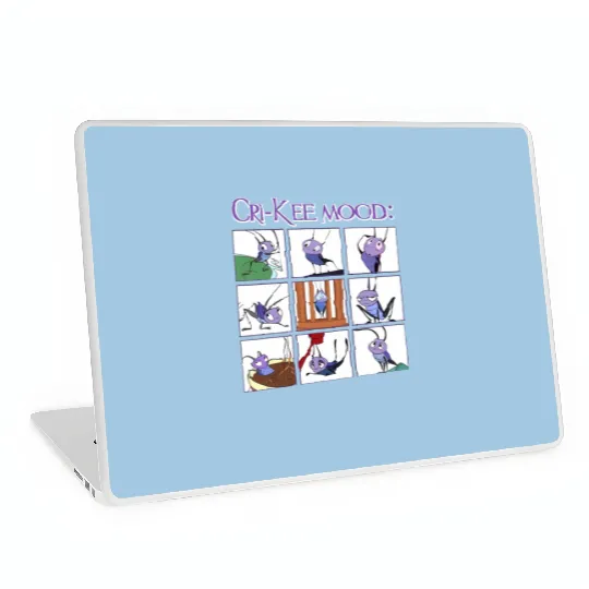 Disney Mulan Cri Kee Mood Emotion Of Cri-Kee Cute Face Laptop Skins Birthday Laptop Skins