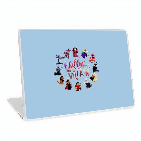 Disney Villains Chillin Like A Villain Halloween Laptop Skins