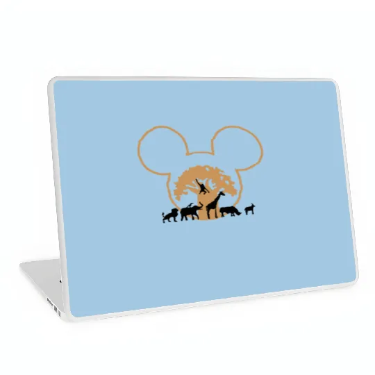 Disney Animal Kingdom Mickey Ears Laptop Skins, Retro Mickey Safari Laptop Skins
