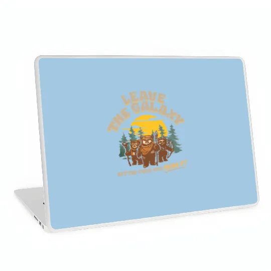 Vintage Disney Star Wars Ewok Laptop Skins, Leave The Galaxy Better