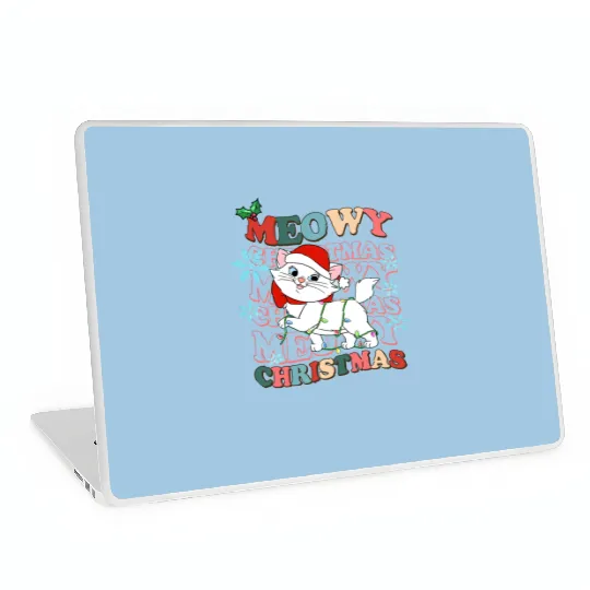 Disney Aristocats Santa Marie Christmas Lights Laptop Skins