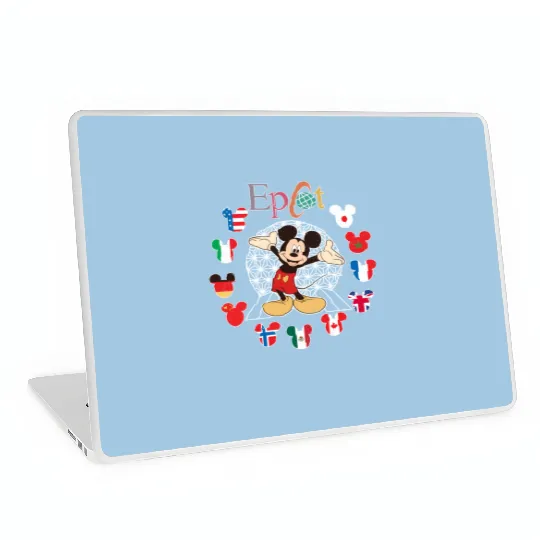 Disney Epcot World Traveler Laptop Skins, Disney Epcot World Traveler Disney Trip Matching Laptop Skins