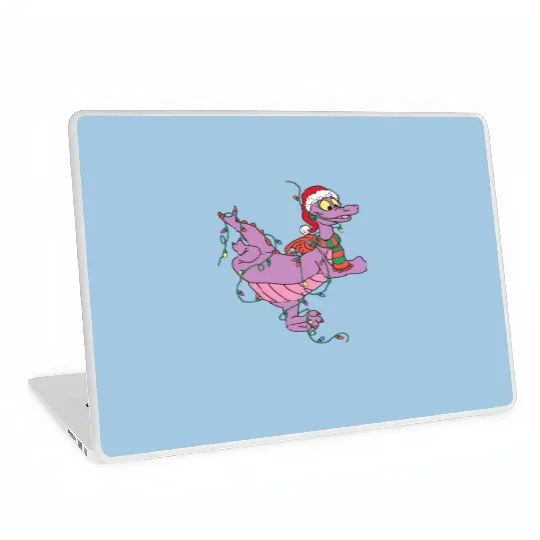 Santa Figment Dragon Lights Christmas Light  Laptop Skins, Disney