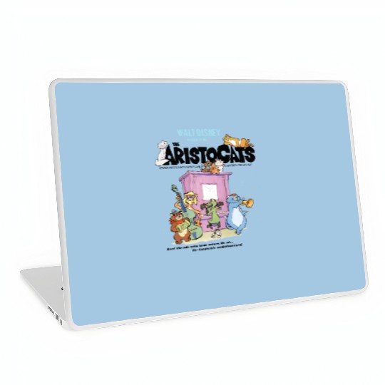 Disney The Aristocats Cats Playing Piano Retro Laptop Skins