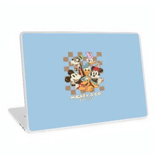 Vintage Mickey And Co 1928 Laptop Skins, Disneyland family